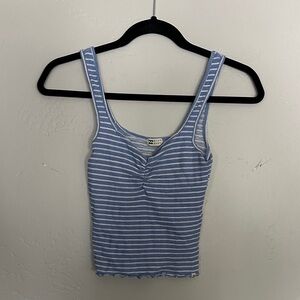 Billabong Blue and White Striped Camisole